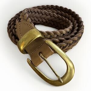 Capezio Brown Braided Belt Women's Size XL - Genuine Leather